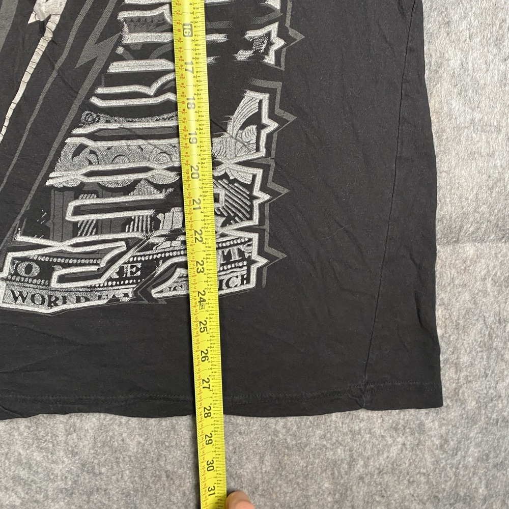 Vintage Y2K‎ Southpole T-Shirt Men's V Neck Short Sleeve Black Graphic - Picture 3 of 9